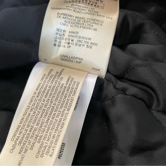 Burberry Brit Wool Blend Glen Check Bomber Jacket Authentic Women’s Size 14 - Picture 7 of 12